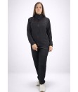 Conjunto Agasalho Feminino Tactel com Elastano Butu Biru Preto Bordô